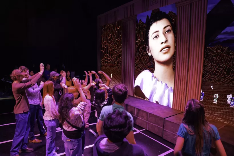 Image of the Xanadu Shrine and participants using it.