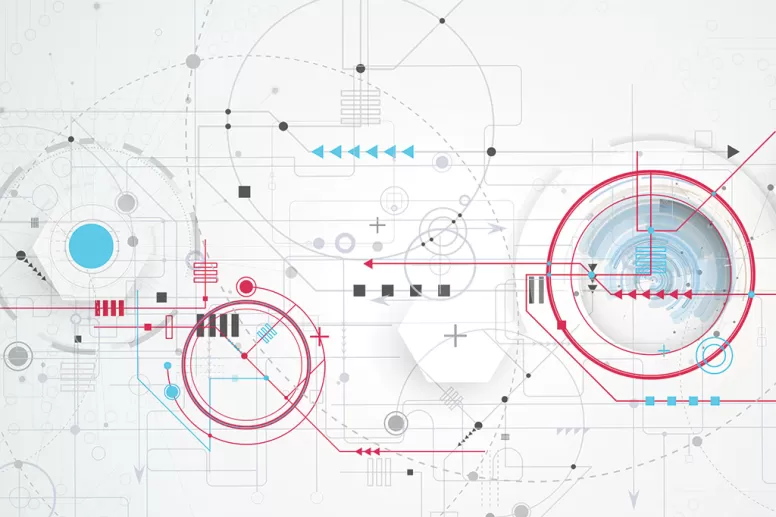 An abstract systems diagram